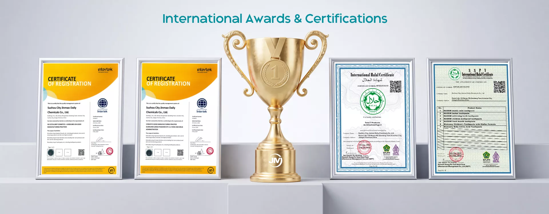 Prêmios e Certificações Internacionais