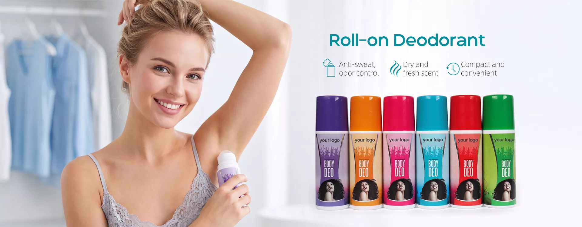 Desodorante roll-on chinês com preço acessível