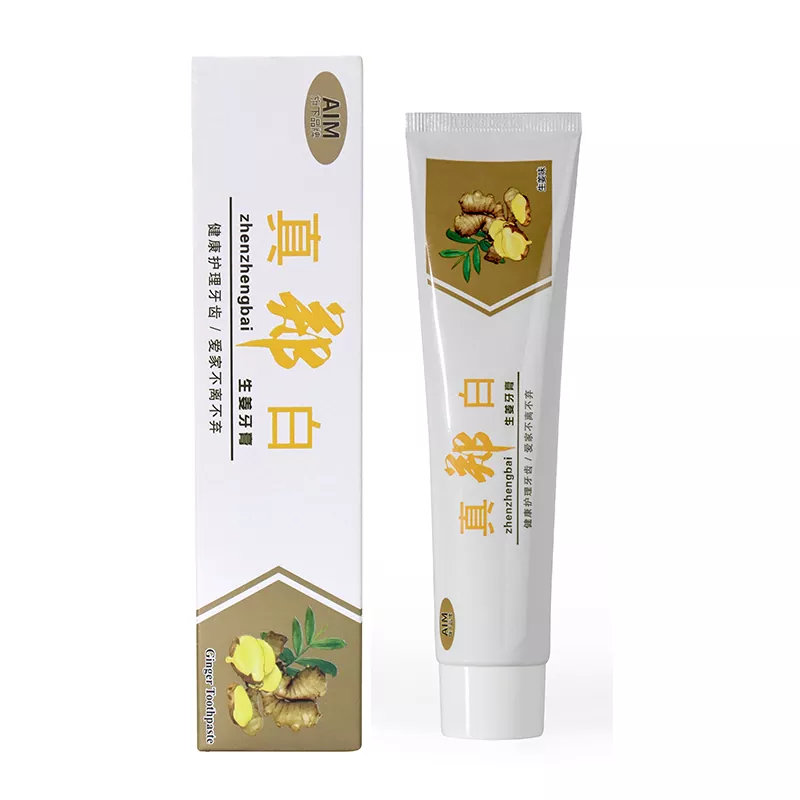 Pasta de dente natural com ervas e gengibre