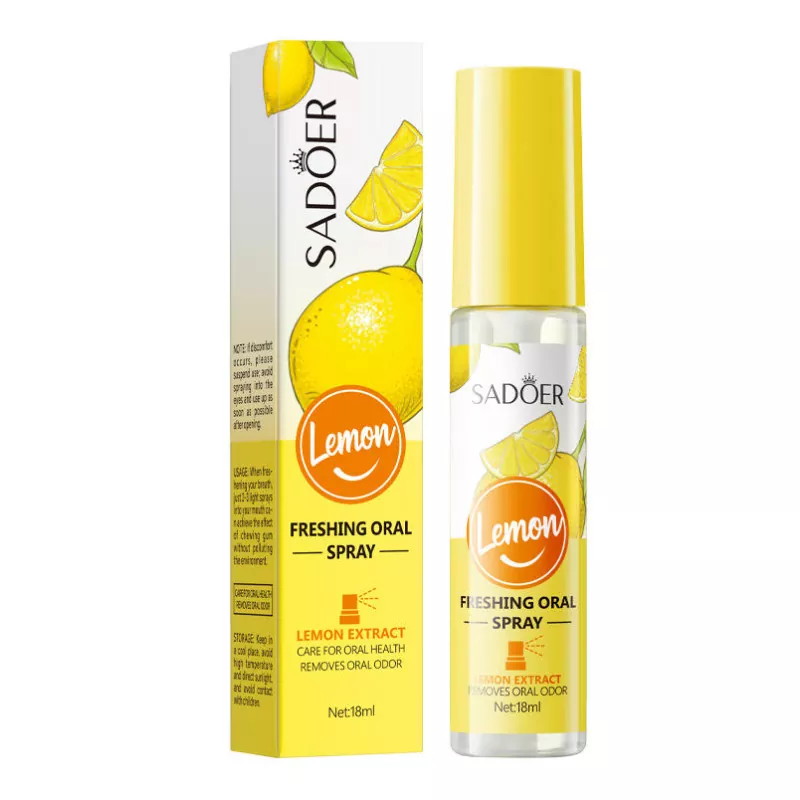 Spray bucal sem álcool para atualização oral